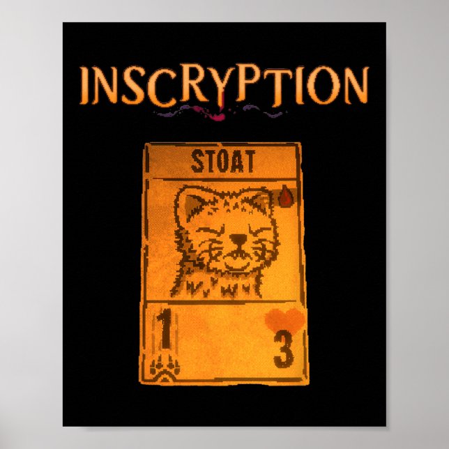 Inscryption Psychological Stoad Card Game Hallowee Poster (Front)