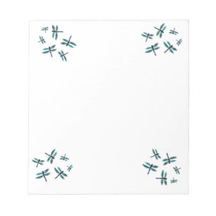 Insect Art Dancing Dragonfly Notepad