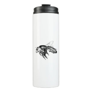 Insect bee Black Thermal Tumbler