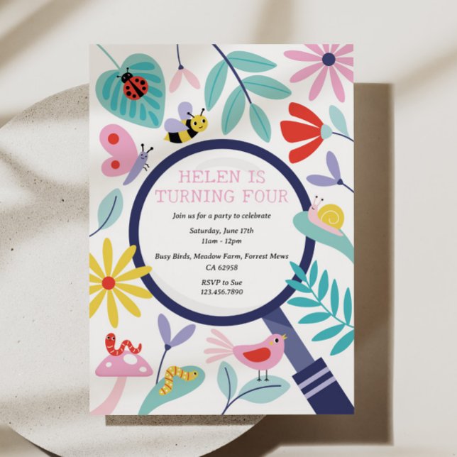 Insect Birthday Party Invitation (Creator Uploaded)