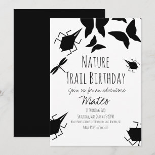 Insect Bug Butterfly Nature Birthday Party   Invitation