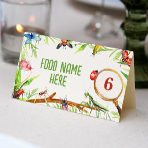 Insect Bugs Birthday Place Card