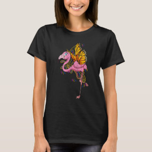 Insect Butterfly Zoo Animal Bird Cute Pink Flamin T-Shirt