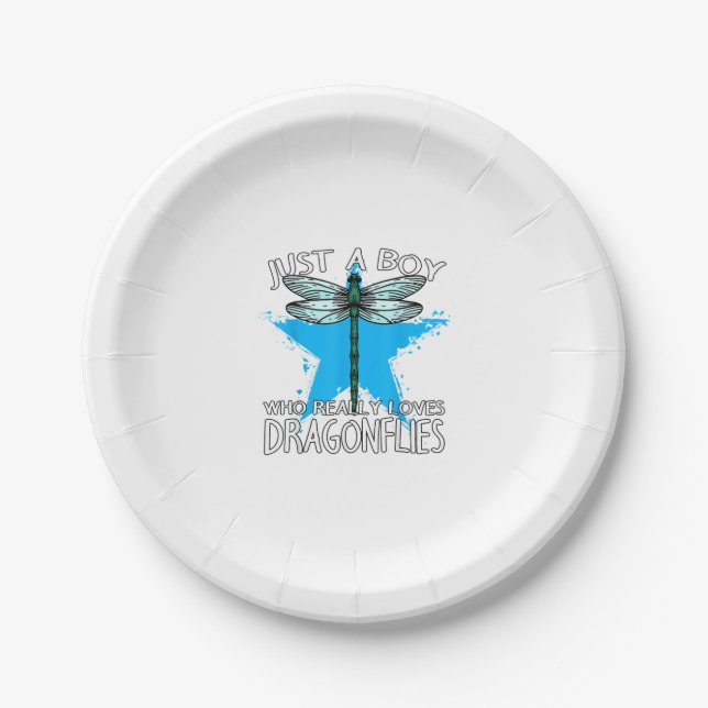 Insect Entomologist Just A Boy Who Really Loves Dr Paper Plate (Front)
