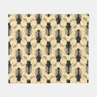 Insect Lover Art: Cool Beetle Fleece Blanket