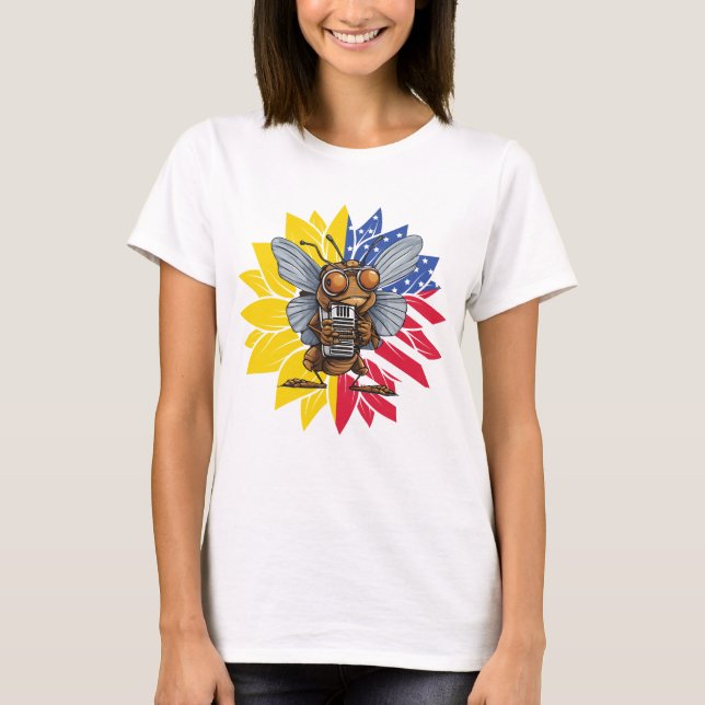 Insect Lover Musical Insect Bug Lover T-Shirt (Front)