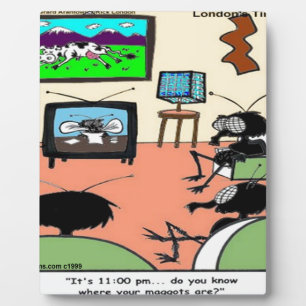 Insect Parents Funny Cartoon Plaque