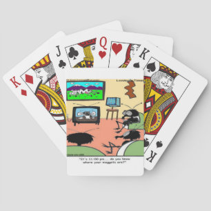 Insect Parents Funny Cartoon Playing Cards