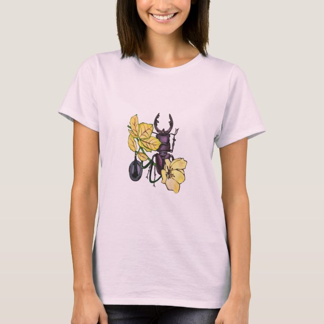 Insect with yellow flowers.  T-Shirt (Front)