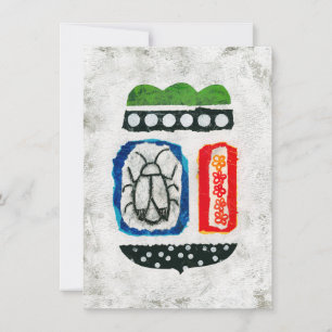 Insects Are Cute Greeting Card - Abstract Art