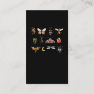 Insects Collection Fly Butterfly Bee Ladybug Business Card