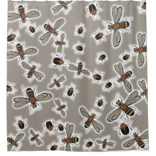 insects Duvet Cover Shower Curtain