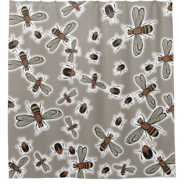 insects Duvet Cover Shower Curtain (Front)