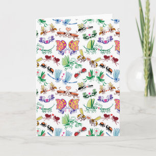 Insects falling in love card