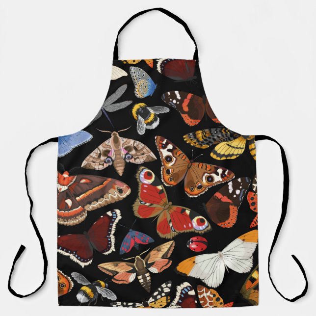 Insects seamless pattern apron (Front)