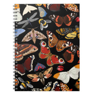 Insects seamless pattern notebook