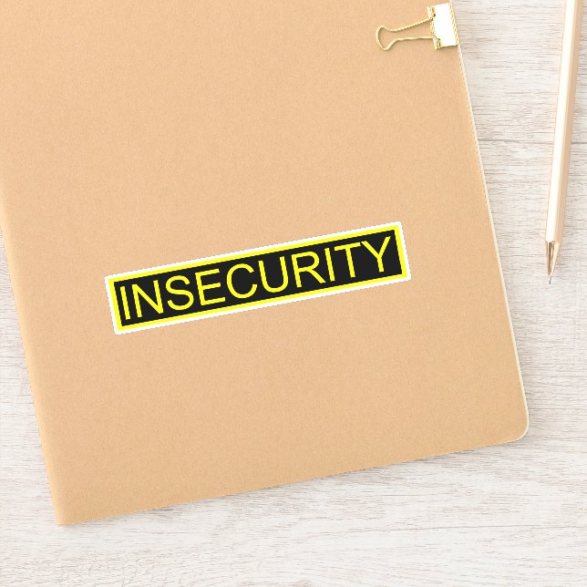 Insecurity funny yellow security guard (Notebook)