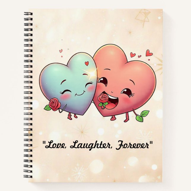 "Inseparable Love Hearts" Notebook (Front)