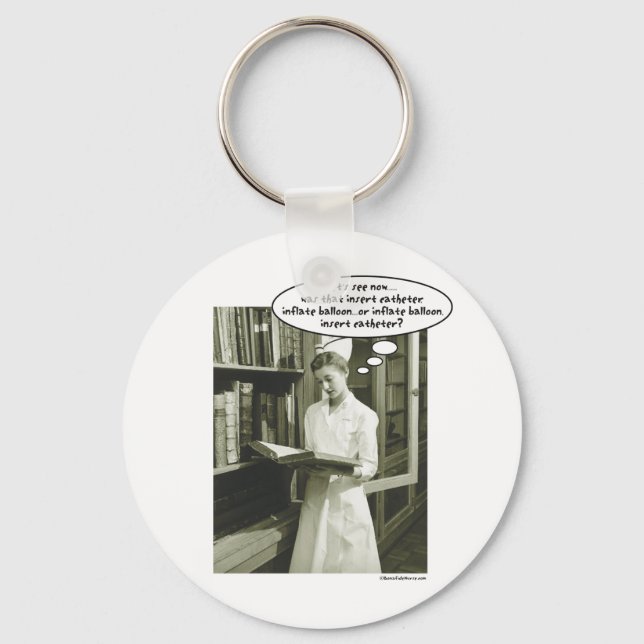 Insert Catheter Inflate Balloon or..... Key Ring (Front)