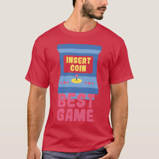 Insert Coin Arcade Game Best Game Retro funny boy T-Shirt