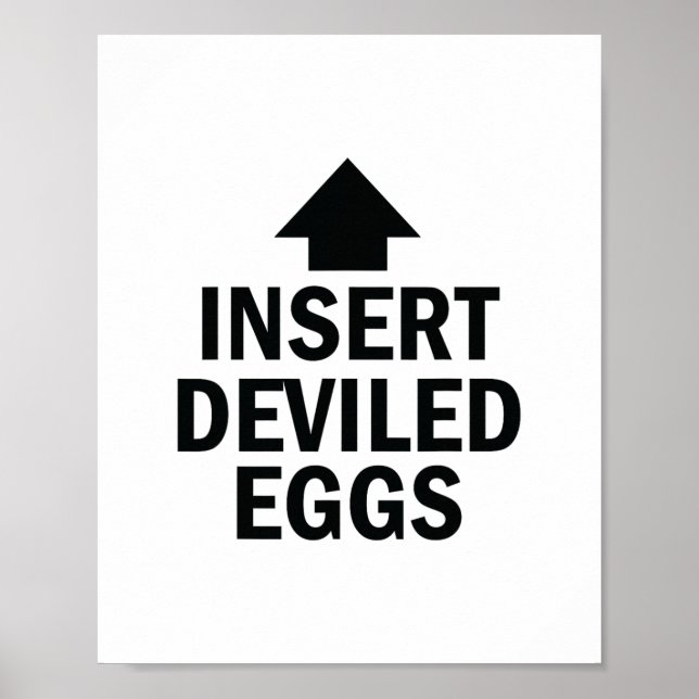 Insert Deviled Eggs Thanksgiving Pointing Arrow To Poster (Front)