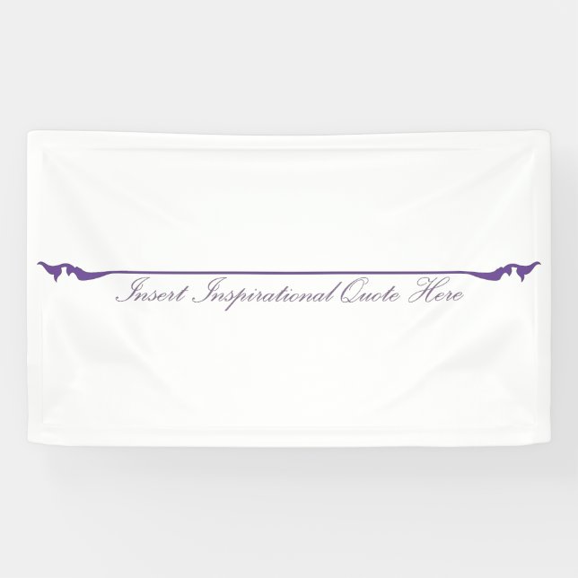 Insert Inspirational Quote Here - Purple Banner (Horizontal)