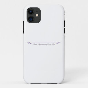 Insert Inspirational Quote Here - Purple iPhone 11 Case