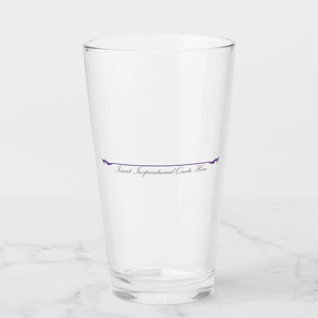 Insert Inspirational Quote Here - Purple Glass (Front)