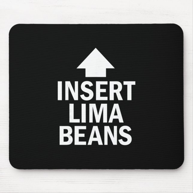 Insert Lima Beans Funny Thanksgiving Pointing Arro Mouse Mat (Front)