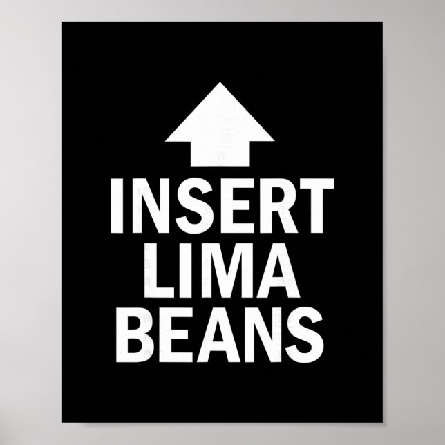 Insert Lima Beans Funny Thanksgiving Pointing Arro Poster (Front)
