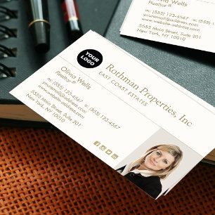 Insert Logo Real Estate Agent Photo