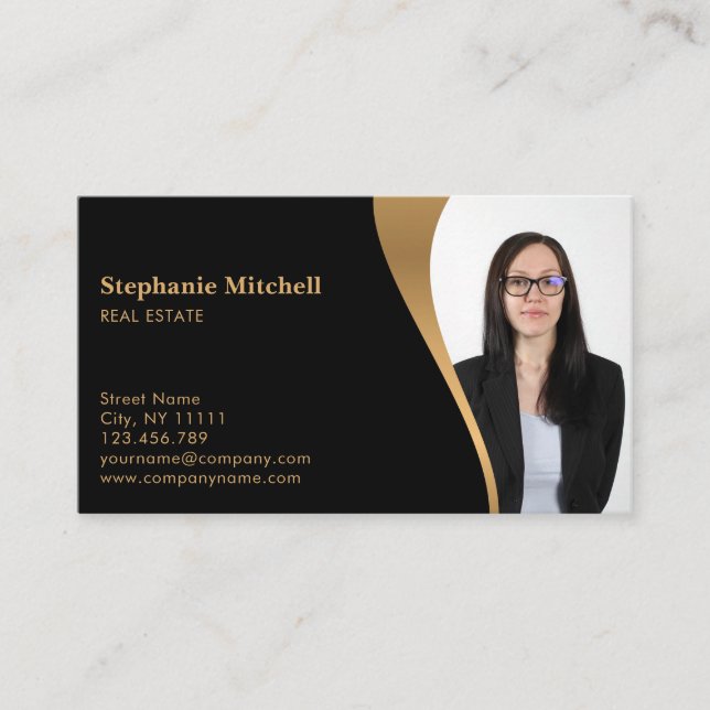 Insert Photo Add Photo template Real Estate Agent (Front)