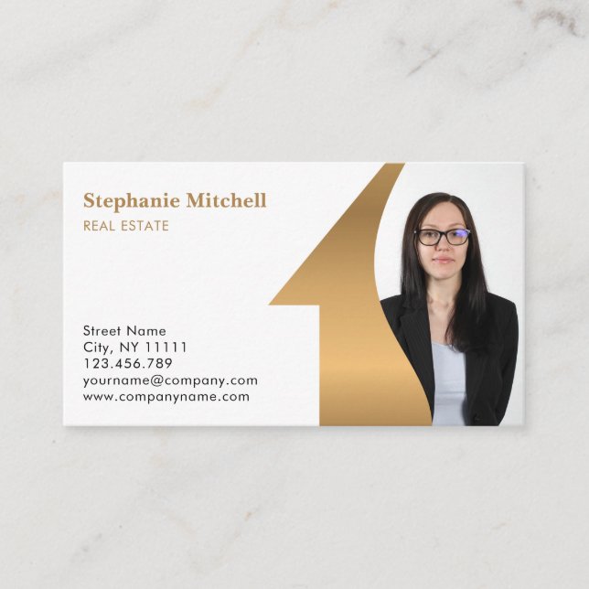 Insert Photo Add Photo template Real Estate Agent (Front)