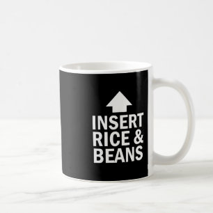 Insert Rice And Beans Thanksgiving Pointing Arrow  Coffee Mug