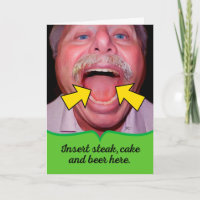 Insert Steak, Cake and Beer Here Birthday for Him