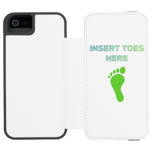 Insert Toes Here Incipio iPhone Wallet Case (Folio Open)