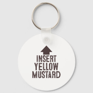 Insert Yellow Mustard Halloween Pointing Arrow To  Key Ring