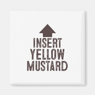 Insert Yellow Mustard Halloween Pointing Arrow To Magnet