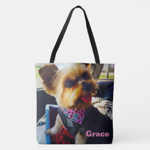 Insert Your Image Here Personalised Pooch Photo Tote Bag