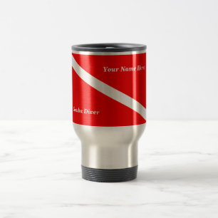 (Insert Your Name) Scuba Diver Travel Mug