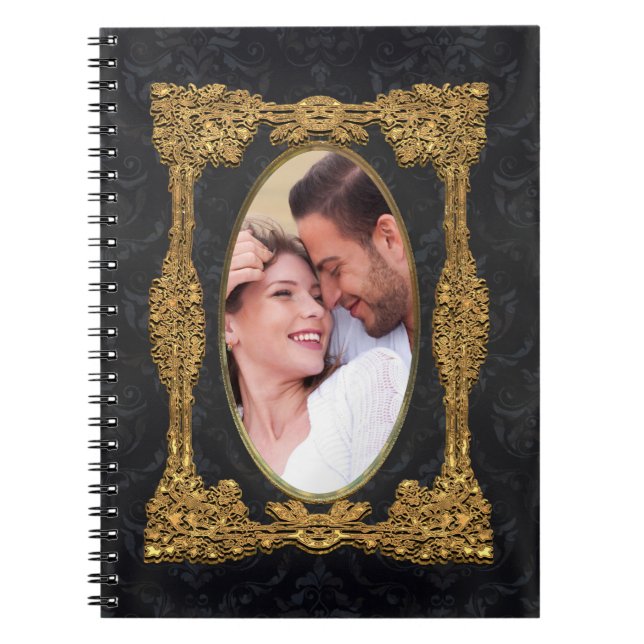 Insert Your Own Photo Elegant Cool Notebook (Front)