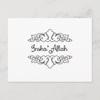 Insha'Allah Postcard