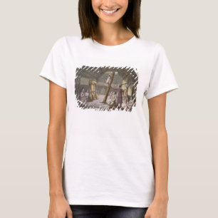 Inside a house in Alaska (colour engraving) T-Shirt