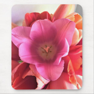 Inside a Pink Tulip Mouse Mat