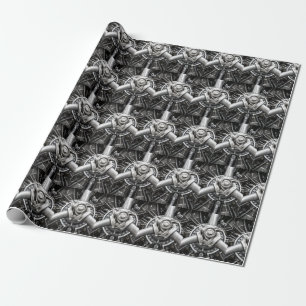 Inside a propeller wrapping paper