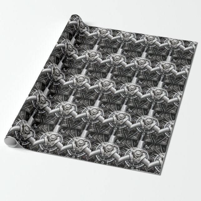 Inside a  propeller wrapping paper (Unrolled)