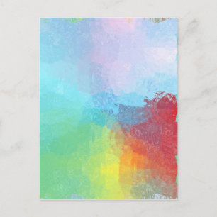 Inside A Rainbow Postcard