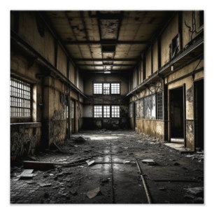 Inside an Abandoned Station Photo Print