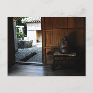 Inside an Okinawan home Postcard