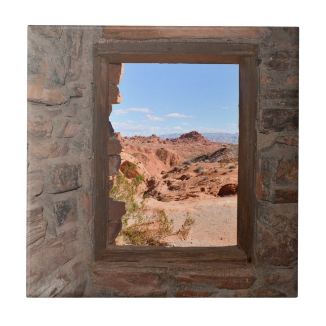 Inside cabin view of the Valley of Fire       Tile (Front)